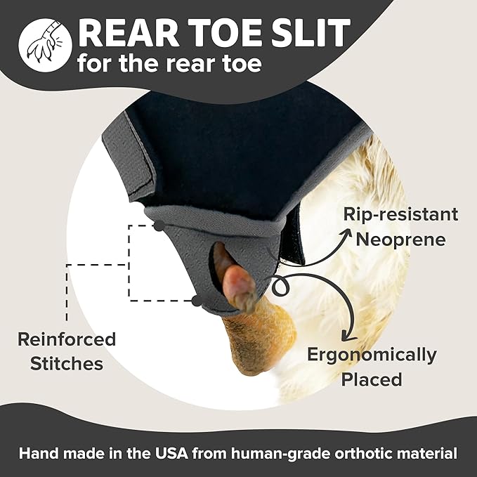 Duck Shoes for Injured Feet – Protective Neoprene Footwear for Ducks, Protective Shoes for Birds with Injured feet, Bumblefoot Relief - Small, 2.5’’ Max. Inside Width - Gray