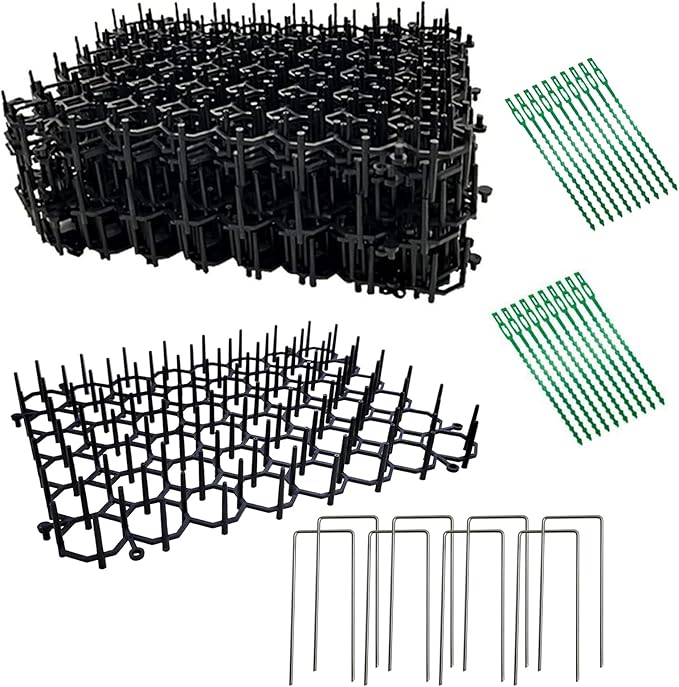 Cat Dog Deterrent Scat Mat for Cats Dogs with Spikes, Repellent Indoor Furniture, Outdoor Garden Fence Animal Barrier Set (12)