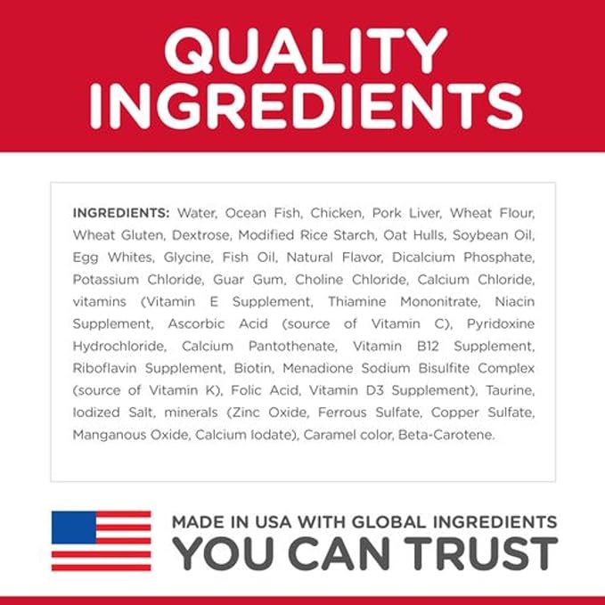 Hill's Science Diet Adult 1-6, Adult 1-6 Premium Nutrition, Wet Cat Food, Ocean Fish Stew, 5.5 oz Can, Case of 24