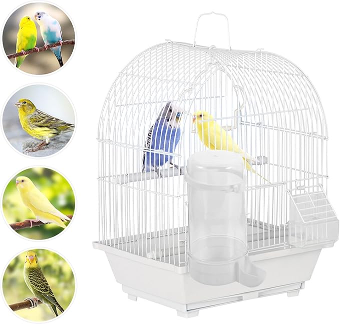 SUPVOX 2pcs Automatic Parakeet Bird Food Dispenser and Water Feeder for Cage Hanging Bird Feeding Watering Supplies for Small