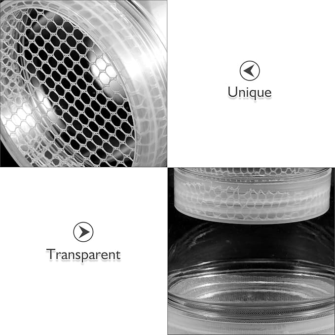 Floating Guppy Breeding Box with Fine and Coarse Mesh Nets, Fish Hatchery Isolation Tank for Aquarium Fry Nursery and Shrimp Breeding, White Small and Medium Size Set