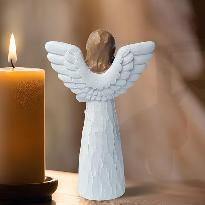 Cat Memorial Gifts - Angel Statue, Black, Polyresin, Pet Memorial Products, Sculpture