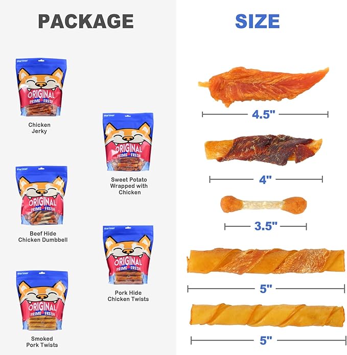 Sweet Potato Chicken Wrapped Dog Treats, 32 oz (2 lb) – Rawhide-Free Long-Lasting Chews with Real Chicken Breast & High-Fiber Sweet Potato, High-Protein Low-Fat Healthy Dog Treats for All Breeds