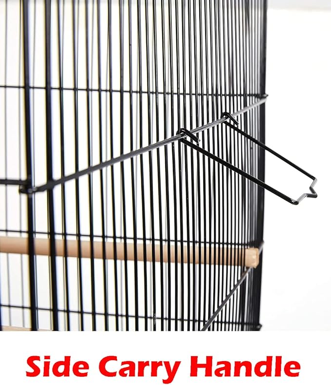 55" X-Large with 3/8-Inch Tight Bar Spacing for Multiple Flight Small Size Bird Aviary Budgie Canary Finches Breeding Home Cage with Removable Rolling Stand