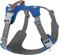 No Pull Dog Harness – Adjustable Reflective Nylon Vest for Small Medium Large Dogs, Escape Proof Training Harness with Leather Control Handle, Lightweight Aluminum Hardware (Royal Blue, L)