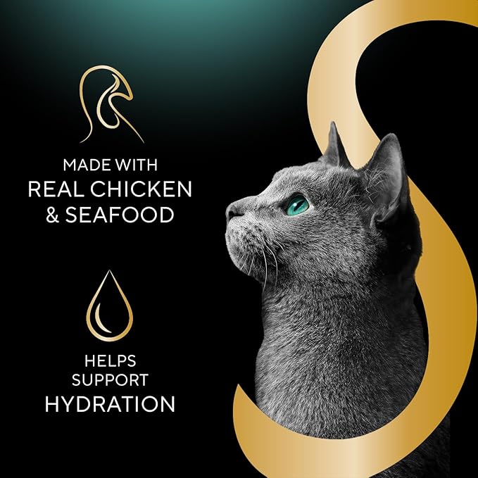 Sheba Selections Filets in Broth, Adult Cat Food Wet Recipe, Meal Complement, Wet Cat Food Variety Pack, Chicken, Chicken & Tuna, or Chicken & Shrimp Recipe, 1.3 oz. Cups, 24 Count