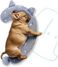Dog Calming Pillow, Glow in The Dark Dog Put Head on, Soft Question Mark Pillows for Dogs, Kids, Adults, Washable Dog Bed Pillow, Cozy Dog Body Pillow Gifts (L Blue)