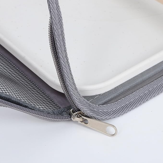 GANAZONO Portable Bird Travel Carrier Cage with Wooden Perch, Small Gray Parakeet Travel Bag, Lightweight Portable Pet Birdcage for Outdoor Transport and Vet Visits