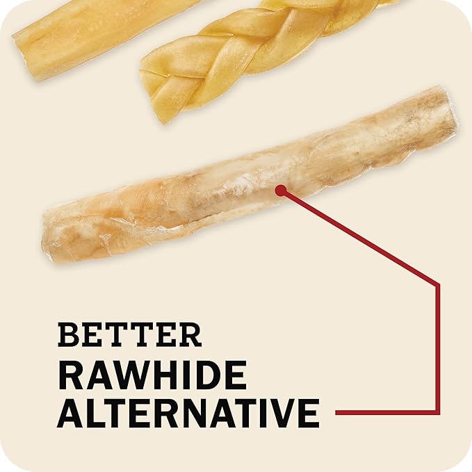 Redbarn Pet Products All-Natural Small 6" Beef Collagen Sticks for Dogs - Long Lasting Low-Odor Alternative to Traditional Rawhide & Bully Sticks - Supports Healthy Joints, Skin, & Coat - 5 Pack