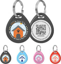 1 Pack Personalized Cat Tags,QR Code Pet ID Tags with Online Profile systerm,Editable Any Names and Phone numbles,Black,S
