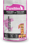 PureBites Salmon Freeze Dried Cat Treats, 1 Ingredient, Made in USA, 2oz