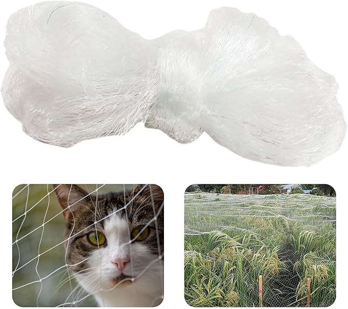 Cat Escape Proof Net - Heavy Duty Polyethylene Wire Mesh for Windows, Balcony & Outdoor Enclosures(4 * 3m)