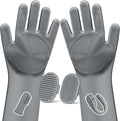 6PCS Pet Grooming Kit for Dogs,Cats and Horses | Dog Washing Gloves | Dog Bath Brush | Dog Bath Gloves | Dog Shampoo Brush | Pet Grooming Gloves | Dog Bath Supplies (Grey)