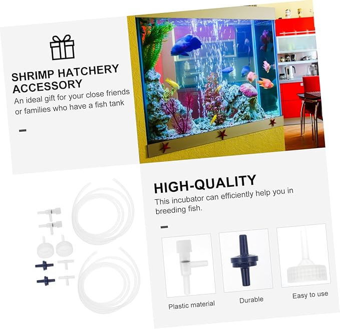 Totority 2sets Shrimp Hatching Kit DIY Artemia Incubator Soda Bottle Accessories for Home Aquarium Easy to Use Brine Shrimp Hatchery Tool Made of Safe