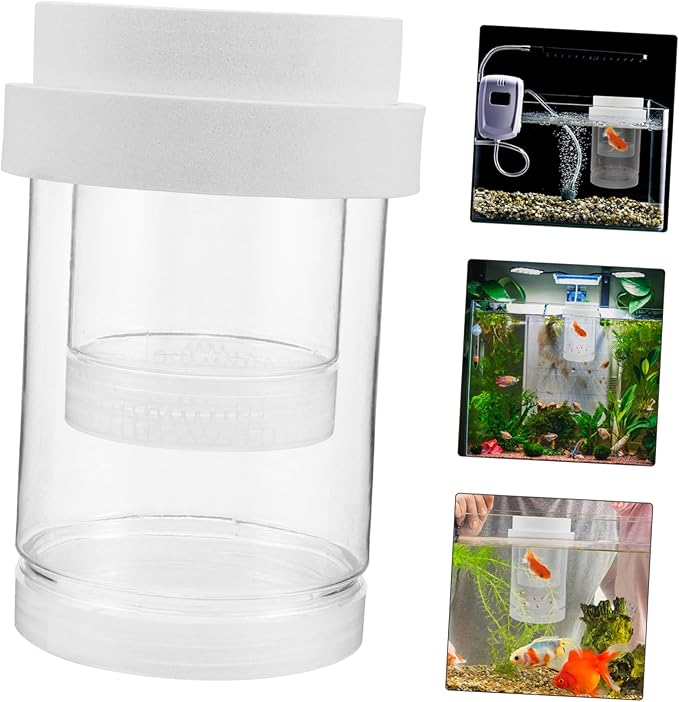 UPKOCH 1 Set Fish Breeding Box: Floating Fish Isolation Box for Aquarium - Breeding and Hatching Incubator for Clownfish Guppy Betta Shrimp