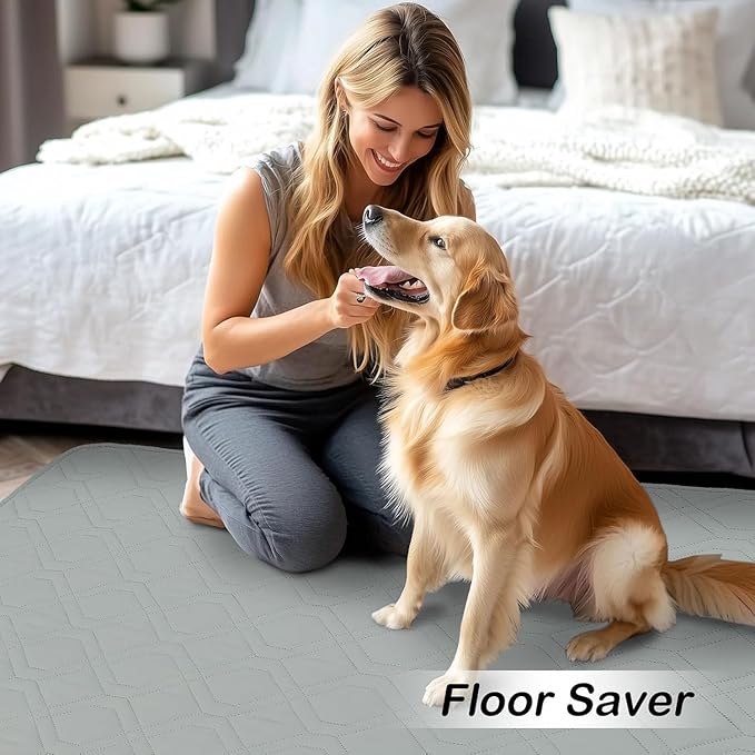 hyha Waterproof Dog Bed Blanket, Soft Pet Blankets, Waterproof Couch Cover for Dogs, Reversible Sofa Covers Washable for Furniture (40x90 Inch, Grey/Grey)