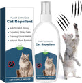 Cat Deterrent Spray, Botanical Cat Repellent Spray for Furniture, Gentle for Indoor & Outdoor Use, Helps Stop Urine Marking & Scratches, Effective Training Aid-CVW