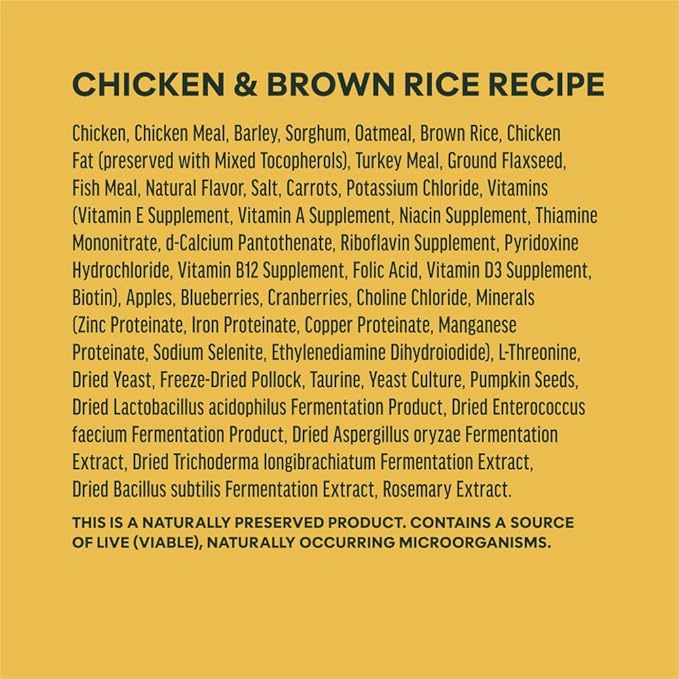 Instinct BeNatural, Natural Dry Dog Food, Raw Coated Kibble, Whole Grain - Real Chicken & Brown Rice, 4.5 lb. Bag (Pack of 2)