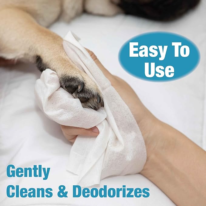 110 Pack Pet Grooming Wipes - Large & Extra-Large Sizes - Lavender, Aloe, & Unscented Variations - Hypoallergenic & Extra Durable - Perfect for Dogs & Cats, 8.6"x7.8"