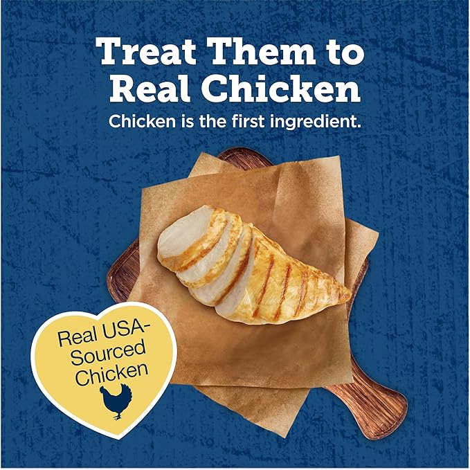 Blue Buffalo True Chews Natural Chewy Cat Treats, Made in the USA, Chicken Recipe, 3-oz Resealable Bag