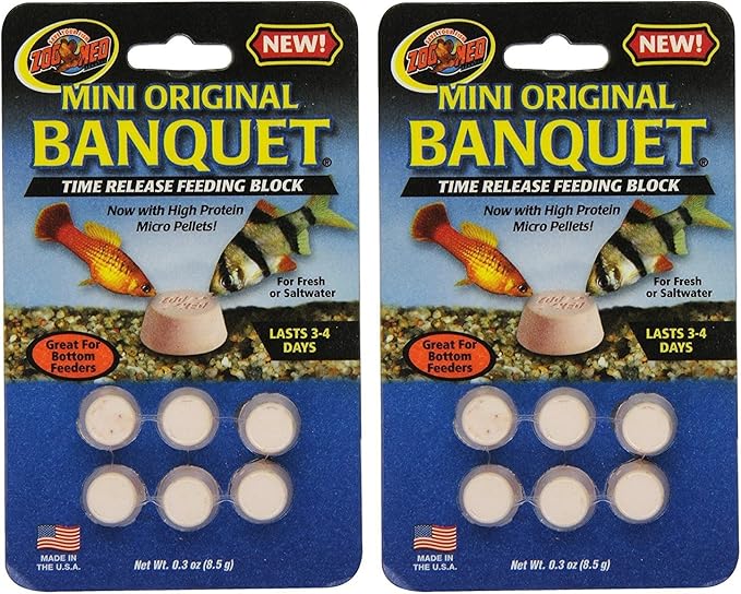 Zoo Med Laboratories AZMBB2 Mini Banquet Block Feeders, 12 Count