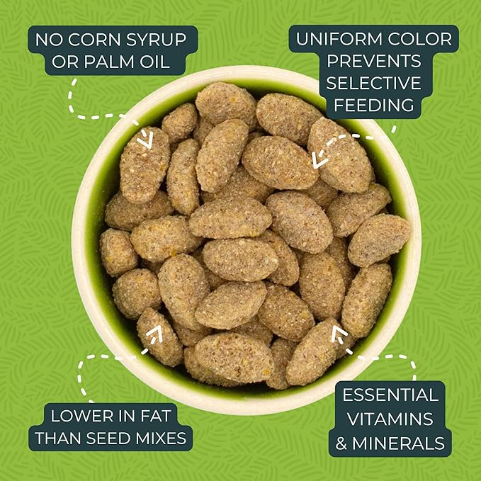 ZuPreem Natural Bird Pellets, Daily Large Bird Food for Amazon, Cockatoo, Macaw, Core Nutrition, Made in USA, Macaw Food, Natural Flavor (3 lb, Pack of 2)