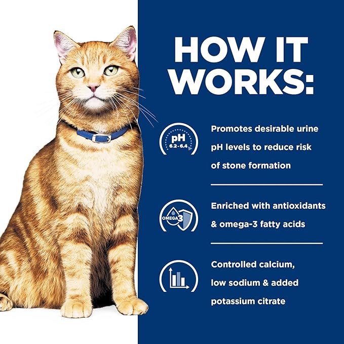 Hill's Prescription Diet c/d Multicare Urinary Care with Chicken Dry Cat Food, Veterinary Diet, 17.6 lb. Bag