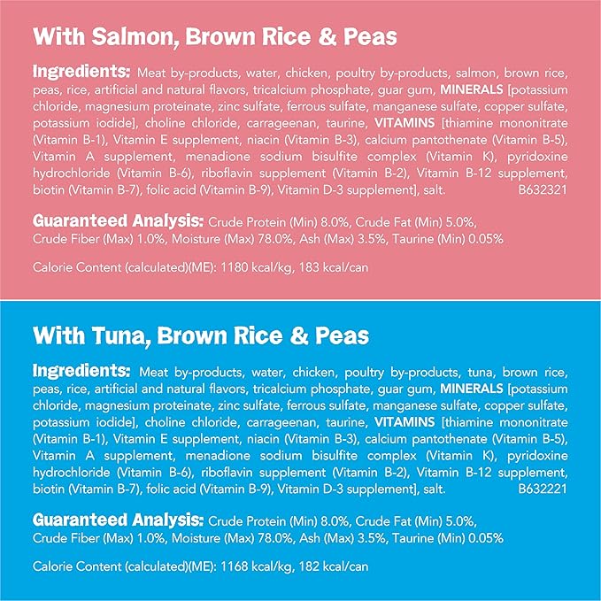 Purina Friskies Ocean Favorites Wet Cat Food Pate and Meaty Bits Variety Pack With Salmon and Tuna - (Pack of 24) 5.5 oz. Cans
