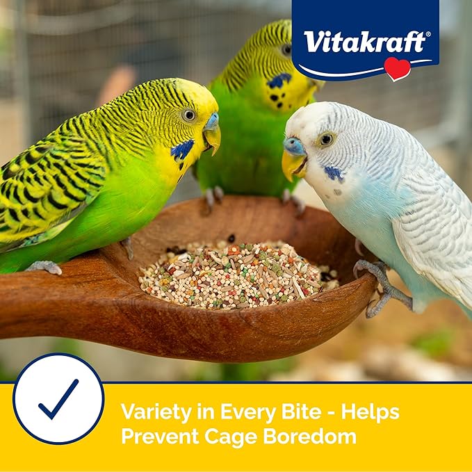 Vitakraft Menu Premium Parakeet Food - Vitamin-Fortified - Daily Pet Bird Food,2.5 pounds,(Pack of 2)