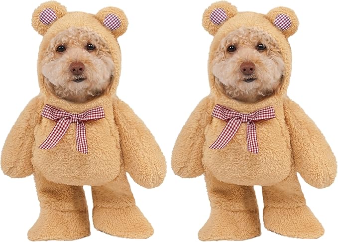 Rubies Walking Teddy Bear Pet Costume, X-Small (Pack of 2)