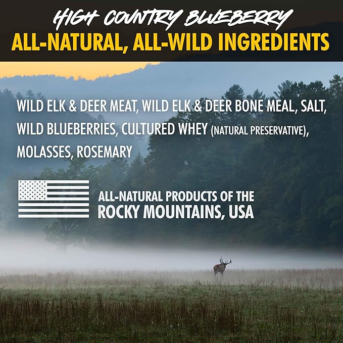 Wild Blueberry Elk & Venison Dog Training Treats (4 Ounce (1 Pack), Blueberry)
