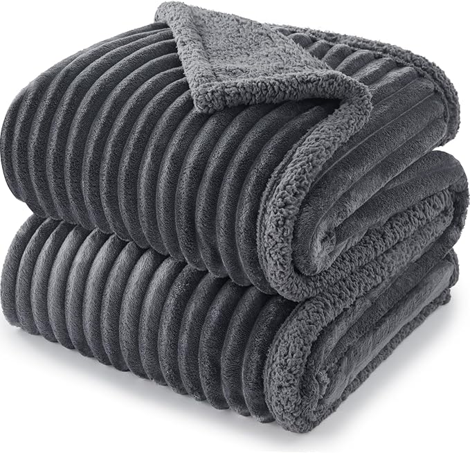 Waterproof Dog Blanket for Small Dogs, Washable Soft Puppy Cat Blanket Flannel Cotton Velour for Sofa Couch Protector, Comfort & Security Reversible Bed Protection for Pet, 25"X35", Gray