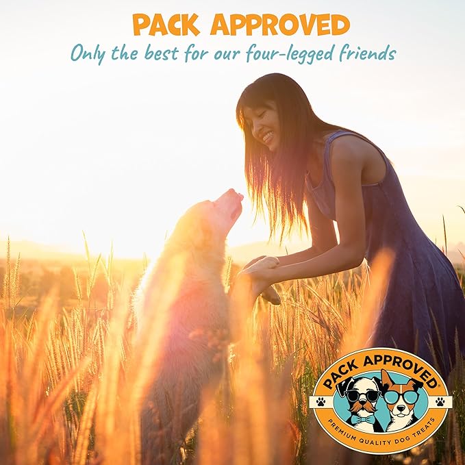 Beef Collagen Chews - Rawhide Free, Long Lasting - 100% Beef Corium, Single Ingredient Dog Treat - Puppy Teething Rings, Natural - 3.5" Rings, Pack of 4
