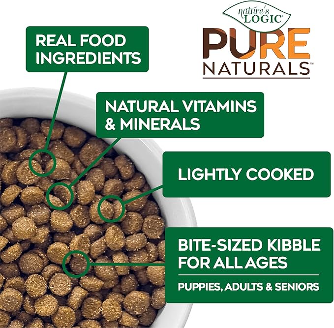 Nature’s Logic Pure Naturals™ 100% Natural Grain-Free Chicken Recipe Synthetic-Free Dry Dog Food, 24 lbs