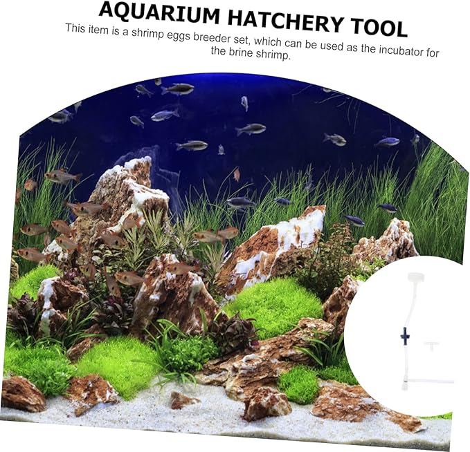Toyvian 2 Sets Shrimp Hatchery DIY Kit with Soda Bottle Accessories Artemia Egg Incubator for Aquarium Fish Breeding Includes Transparent Caps and Connectors for Efficient Hatchery Control