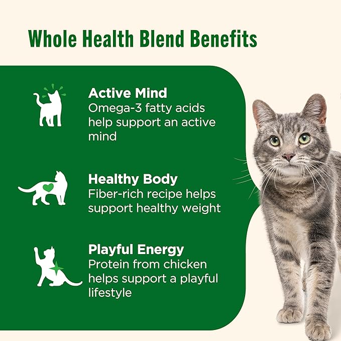 Nutrish Real Chicken & Brown Rice Recipe Dry Cat Food, 6 lb. Bag, Packaging May Vary (Rachael Ray)