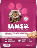 IAMS Proactive Health Dry Cat Food, Urinary Tract Health, Adult Cat Food Dry Recipe with Chicken, 22 lb. Bag