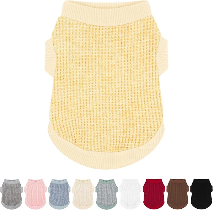Cozy and Functional Dog Shirts for Small Puppies: Stretchable Ginger Attire with Easy-On Design, Ideal for Chihuahuas and Yorkies - Enhance Comfort and Playfulness on Chill Days XX-Small