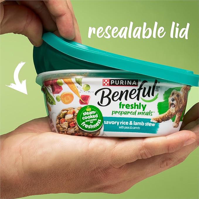 Purina Beneful Freshly Prepared Blends Wet Dog Food With Turkey, Sweet Potatoes, Brown Rice and Spinach - (Pack of 8) 10 oz. Tubs