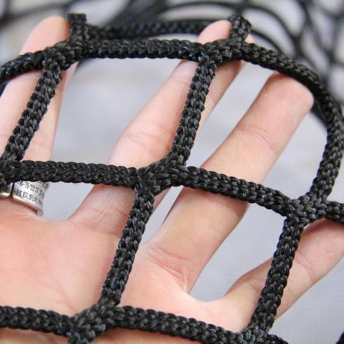 Store Partition Net In Black Knotless Polyester,Scenic Area Fall Protection Nets Mesh Hammock,Balcony Stairs Safety Protective Netting,Kids Playground Fence R(Size:1M×5M(3.3FT×16.4FT),Color:Black)