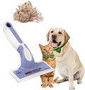 FurDozer Pet Hair Remover & Auto Detailing Tools - Cat & Dog Hair Remover for Carpets, Car Interiors, Couches, Bedding, & Pet Furniture (Purple, X6)