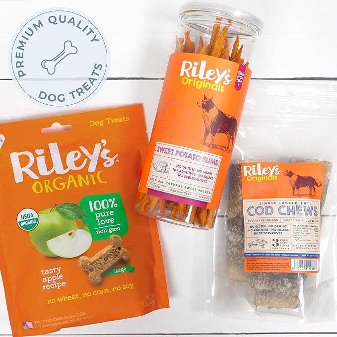 Riley's Steer Bully Sticks for Small to Medium Dogs - Single Ingredient Dog Treat, Easily Digestible, 100% Beef Pizzle Sticks - 5-6", 12ct (Pack of 2)