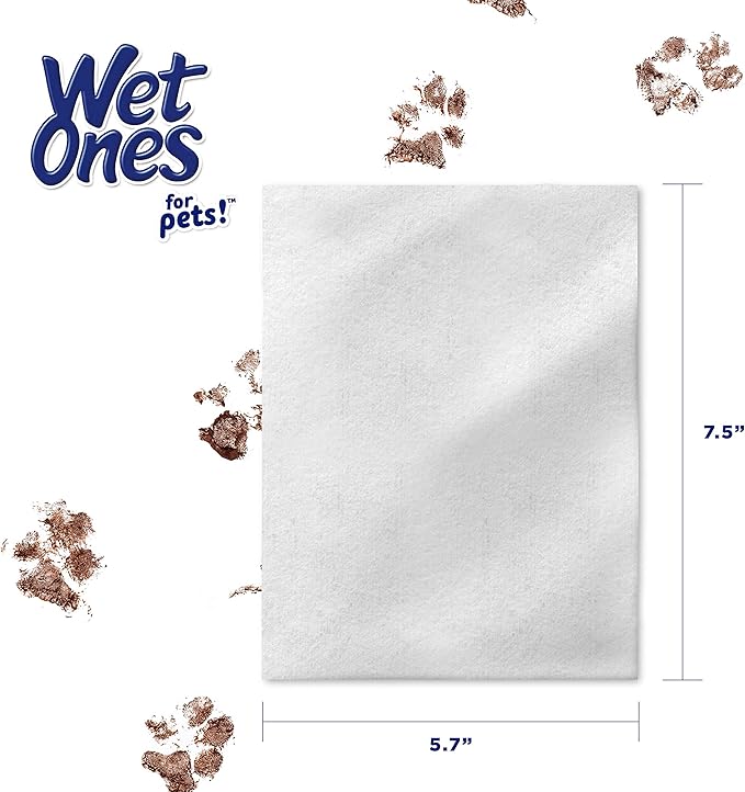 Wet Ones for Pets Multi-Purpose Dog Wipes with Vitamins A, C & E | Fragrance-Free Dog Wipes, Pet Wipes Multipurpose | Dog Grooming Wipes (Pack of 12, 600 Count Total)