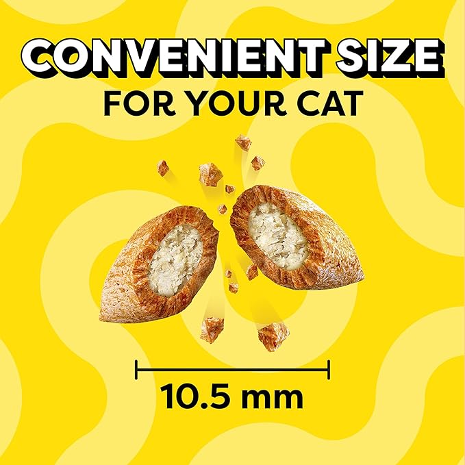 Temptations Cat Treats, Classic Crunchy and Soft Cat Treats, Crabby Crab Flavor, 3 oz. Pouches (Pack of 12)