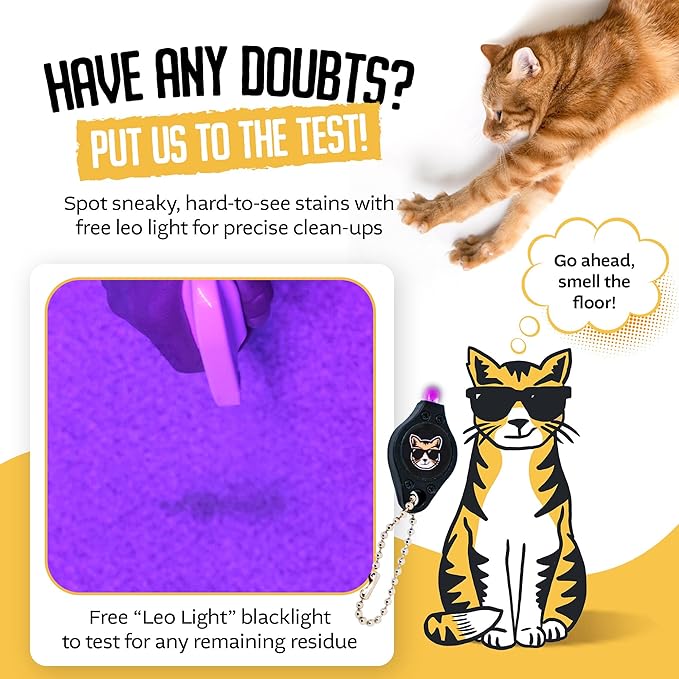 P*SS OFF+ All Purpose Stain and Odor Remover - Professional Strength Cat Pee Odor Eliminator (3 Fl Oz (Pack of 1))