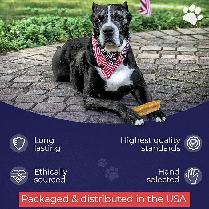 Devil Dog Pet Co. Himalayan Yak Cheese Dog Chews, Extra Large - 1 Pack, 100% Natural & Healthy, Lactose-Free, Long-Lasting Dog Treats, Premium Yak Milk Chew Bones for Dogs