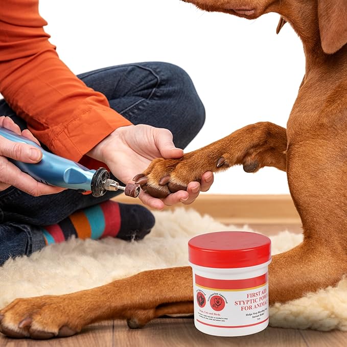 G.B.S Styptic Powder for Animals – Fast-Acting Blood Stop for Dogs, Cats, Birds & Small Pets – First Aid Powder for Nail Bleeding, Minor Cuts & Grooming – 1 oz, Pack of 2