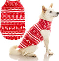 Gooby - Stretch Fleece Vest, Pullover Fleece Vest Jacket Sweater for Dogs, Reindeer Red, 4X-Large