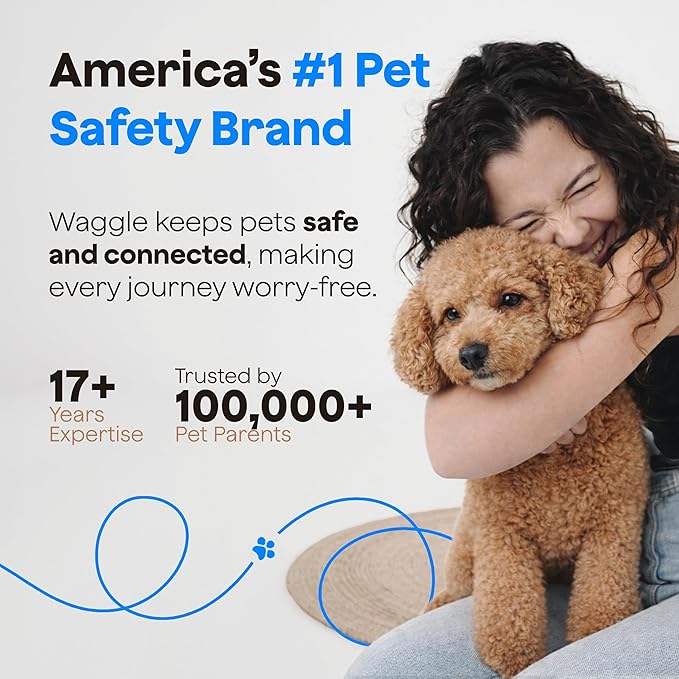 Waggle 4G Pet Temperature Monitor – No Wi-Fi Needed, Real-Time App/SMS/Email Alerts - RV, Car & Home Safety Device with Power-Outage Notifications, Rechargeable Battery – Subscription Required