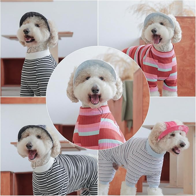 Pet hat with Ear Holes Sunscreen Baseball Cap Suitable for Small and Medium-Sized Dogs Outdoor Climbing hat in Summer Pet Products (Brown, X-Large)